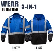 [Wear Together] Non-ANSI Multi Color Rain Jacket & Hoodie