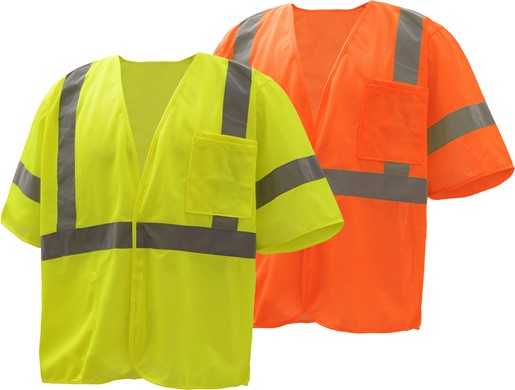 Standard Class 3 Mesh Hoop & Loop Safety Vest