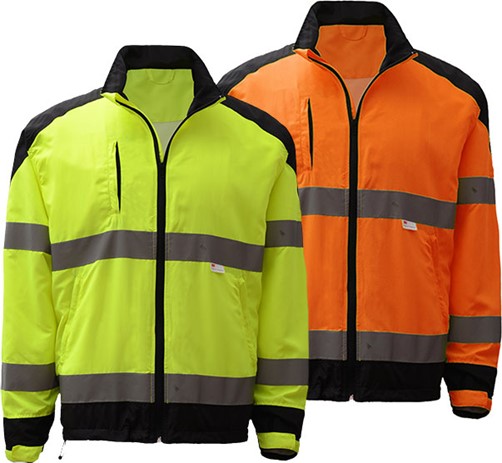 Premium Class 3 Zipper Windbreaker Jacket with Black Bottom