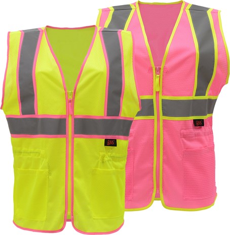 Class 2 Two Tone Lady Zip Vest
