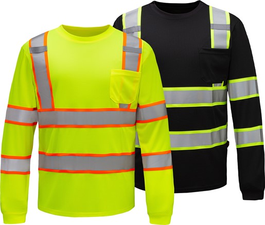 Class 2 Safety T-shirt with black bottom | GSS Safety