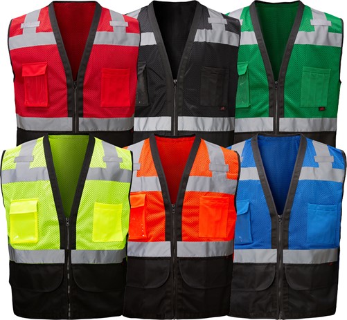 GSS Safety Premium Heavy Duty Vest w/ Multi Pockets 1201/1212