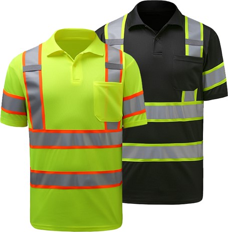 GSS Safety Two Tone Short Sleeve Polo Shirt 5017/5019