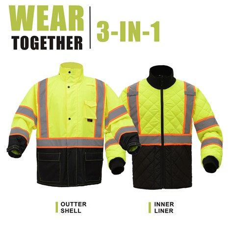 [Wear Together] Class 3 Two Tone Rain Coat & Jacket | GSS Safety