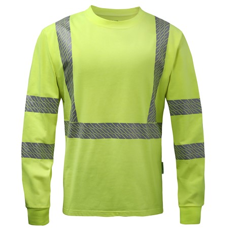 Class 2-ECO-UNIFI 50% Recycled Polyster/50% cotton blended Safety T-Shirt | GSS Safety