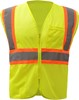 GSS Safety Standard Class 2 Two Tone Mesh Zipper Safety Vest 1005/1006 View 2