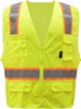GSS Safety Premium Class 2 Multi-Purpose Two Tone Mesh Zipper 6 Pockets Vest 1501/1502 View 2
