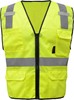 GSS Safety Premium Class 2 Multi-Purpose Mesh Zipper 6 Pockets Vest 1505/1506 View 2