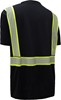 GSS Safety [Discontinued] Non-ANSI Onyx Two-Tone Anti-Snag T-Shirt w/Segment Tape 5703 View 2