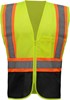 GSS Safety Class 2 Two Tone Vest w/Black Bottom 1105/1106 View 2