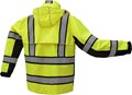 GSS Safety ONYX Class 3 Rip stop Rain Coat with Teflon Coating 6501 View 2