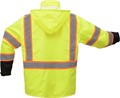 GSS Safety Class 3 Premium Two Tone Hooded Rain Coat Black Bottom 6005/6007 View 3