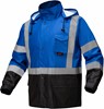 GSS Safety Non-ANSI Multi Color Premium Hooded Rain Coat Black Bottom 6013/6014/6016 View 5