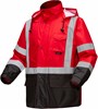 GSS Safety Non-ANSI Multi Color Premium Hooded Rain Coat Black Bottom 6013/6014/6016 View 6