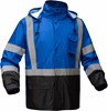 GSS Safety Non-ANSI Multi Color Premium Hooded Rain Coat Black Bottom 6013/6014/6016 View 8