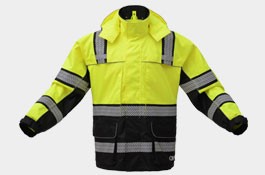 ONYX Class 3 Rip stop Rain Coat with Teflon Coating | GSS Safety