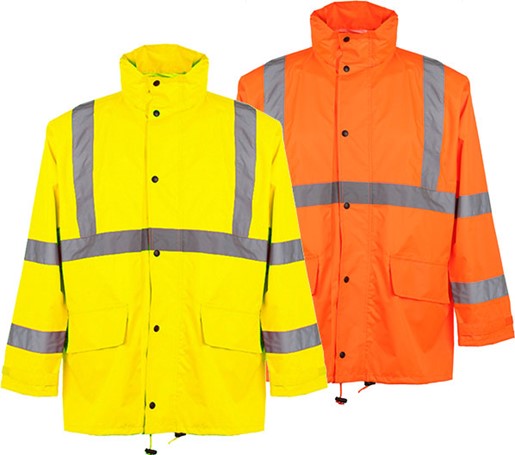 Class 3 Rain Jacket with 2 Patch Pockets