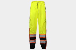 Premium Class E Safety Mesh Pants w/ Ripstop black bottom