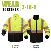 [Wear Together] Class 3 Two Tone Rain Coat & Jacket